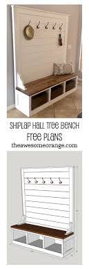 By walker edison furniture company (70) Shiplap Hall Tree Bench Plans Updated 1 8 19 The Awesome Orange