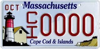 The words road trip on a gray license plate isolated on white, taking a road trip. Take A Look Massachusetts 48 Specialty License Plates