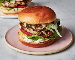 Grilled Chicken Sandwich With Caesar Ish Dressing Recipe Bon Appetit