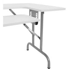 Folding Multipurpose Sewing Table White Studio Designs With Images Sewing Table Sewing Machine Tables Sewing Room Organization