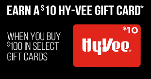 Choose your favorite payment method! Hy Vee Get A 10 Hy Vee Gift Card When You Buy 100 In Facebook