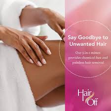 The chemistry of chemical hair removal the most common active ingredient in chemical depilatories is calcium thioglycolate, which weakens the hair by breaking the disulfide bonds in the keratin of the hair. Buy Hair Off Hair Remover Mitten All Natural Painless Chemical Free Full Body Hair Removal Slows Lessens Regrowth Exfoliates Skin 3 Mittens Per Box Pack Of 2 Online In Vietnam B00nfv0e3e
