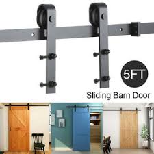 What door hardware you need and where doorknobs come in several functions for different applications like closet doors, bathroom doors, and exterior doors. 5ft Sliding Rail Barn Door Hardware Steel Roller Closet Track System Home Kit Un Ebay