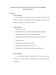 Savesave contoh ptk kewirausahaan smk for later. Laporan Kegiatan Bidang Kwu