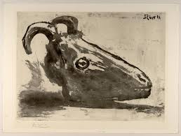 Pablo picasso, ziegenschädel, flasche und kerze, 1952 (tate collection, großbritannien). Picasso Albertina Museum Wien