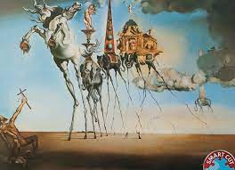 He depicted with realistic detail a dreamworld where commonplace objects are. Salvador Dali The Temptation Of St Anthony Art Puzzle 1000 Pieces