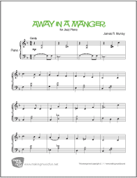 away in a manger murray easy jazz piano sheet music