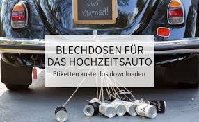 Just married auto zum ausdrucken kostenlos 28 images ausmalbild. Diy Blechdosen Fur Das Hochzeitsauto Etiketten Kostenlos Downloaden