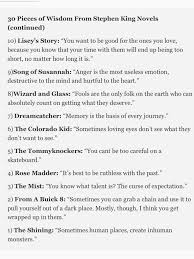 Stephen King Wisdom Stephen King Quotes Stephen King Stephen King Books