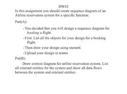 The early airline reservation system. Solved Hw 2 In This Assignment You Should Create Sequence Chegg Com