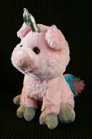 Unicorn Pig Stuffed Toy Pink With Horn Pig Stuffed Toy Unicorn Pig Easy Handmade Gifts