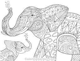 The african elehant is the largest animal on land, and the 3rd largest animal on the planet, after blue whales and colossal squid. Elephant And Baby Adult Coloring Page