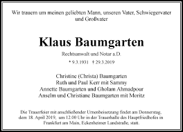 He was a follower of leibniz and christian wolff, and gave the term aesthetics its modern meaning. Traueranzeigen Von Klaus Baumgarten Trauer Rheinmain De