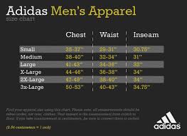 Adidas Size Chart Mjm Sports