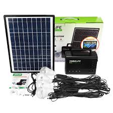Kit Panneau Solaire 10w 18v 4 Ampoule 2 Usb Pour Telephone Portable Camping Exterieur Chargeur Panneau Solaire Panneau Photovoltaique Solaire