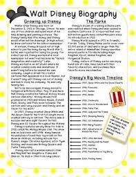 Walt Disney Biography Reading Passage - Printable & Distance Learning | Walt  Disney Biography, Disney Lessons, Walt Disney