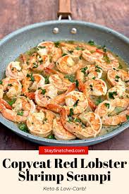 Easy Keto Low Carb Red Lobster Copycat Garlic Shrimp Scampi Shrimp Scampi Recipe Red Lobster Shrimp Scampi Recipe Shrimp Scampi