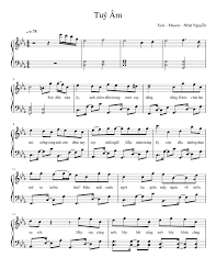 Tháng tư là lời nói dối của em. Tuy Am Sheet Music For Piano Solo Musescore Com