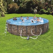Realtree 18 X 48 Steel Pro Max Frame Swimming Pool Set With Bonus Floating Cooler Walmart Com Easy Home Decor Floating Cooler Swimming Pools