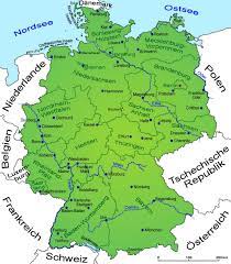 Gewässer in deutschland karte hydrographie: Deutschland Geografie Landkarte Lander Deutschland Goruma