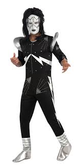 Perruque rockeur motard pour le carnaval. Deguisement Kiss Homme Costume Chanteur Kiss Deguisement Rock