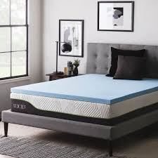 Lucid Dusk Gel And Aloe Infused Memory Foam Topper 2 3 4 Inch Walmart Com Mattress Furniture Mattress Foam Mattress