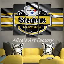 Amazon's choice for steelers home decor. 5plane Painting Calligraphy Home Decor Canvas Wall Pictures Steelers Abstract Art Posters And Prints Cuadros Halloween Gift Gift Box Cake Ideas Gift Teachergift Tray Aliexpress
