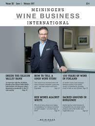 And we also have this thing called coffee and conversation that we do and cocktails and conversation. Meininger S Wine Business International Issue 01 2017 By Meininger Verlag Gmbh Issuu