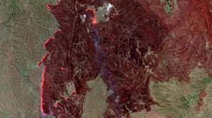 Esperan que llueva para poder controlar los focos. Fotos Satelitales Mira Las Manchas Rojas Que Dejaron Los Incendios De Septiembre En Cordoba Infopico Com