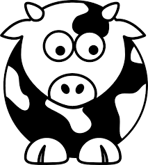 Black And White Cartoon Images Of Animals Style Guide Clker Cow Clipart Goat Cartoon Animals Black And White