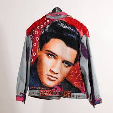 Darren Vigil Gray, Calvin Klein denim jacket Elvis Presley, unique, Peyton  Wright Gallery
