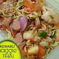 Megi serda thailand sotong udang isi ketam kaki ayam kerabu maggie: Resepi Kerabu Maggi Thai Original