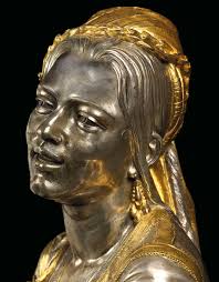 CHARLES-HENRI-JOSEPH CORDIER (FRENCH, 1827-1905), Mauresque d'Alger  chantant (A singing Algerian Moor)