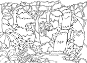 Jungle Coloring Pages Printable for Free Download