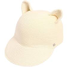 Karl Lagerfeld Women Choupette Ears Paper Baseball Hat Beige Hat Karl Lagerfeld Choupette Karl Lagerfeld