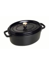 Cooking vessels are manufactured using materials such as steel, cast iron, aluminum, clay and various other ceramics. Staub La Cocotte Brater Oval