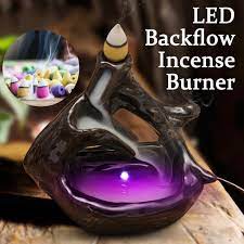 How do backflow incense cones work? Ceramic Led Light Waterfall Backflow Incense Censer Tower Holder Buy At A Low Prices On Joom E Commerce Platform