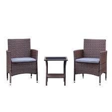 Azure Sky Rattan Outdoor Patio Furniture Set Garden Lawn Sofa Wicker Sofa Glass Top Table 2 Outdoor Patio Furniture Sets Pool Patio Furniture Outdoor Chair Set