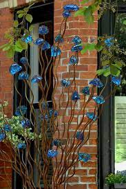 Glass Rust Glass Garden Art Metal Garden Art Garden Art