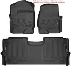 Ford F 250 F 350 Crew Cab Floor Mats 2017 19 In 2020 Husky Liners Ford F150 Floor Liners