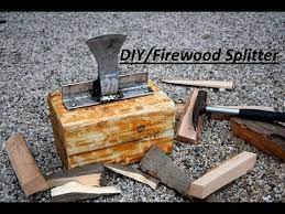 Diy How To Make A Firewood Splitter Youtube In 2020 Wood Splitter Kindling Splitter Firewood