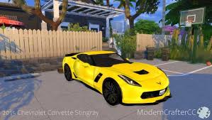 More dramatic than you can handle, prettier than you will admit and better than most will ever know. 2015 Chevrolet Corvette Stingray C7 Z06 At Modern Crafter Cc The Sims 4 Catalog