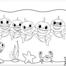 Baby shark coloring pages are a fun way for kids of all ages, adults to develop creativity, concentration, fine motor skills, and color recognition. Baby Shark Coloring Pages