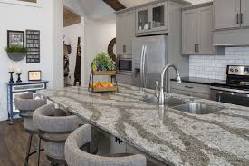 Beautiful Cambria Quartz Countertops In A Rustic Contemporary Rural North Dakota Installing Kitchen Countertops Light Grey Kitchen Cabinets Light Grey Kitchens