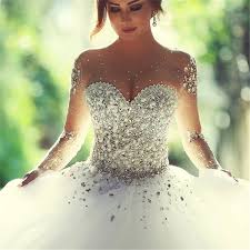 Shop floryday for affordable dresses. Hot Sale Luxury Customized Heavy Beaded Long Sleeve Puffy Ball Gown Muslim Wedding Dress Bridal Gown Mwb24 Buy Wedding Dress Ball Gown Long Sleeve Wedding Dress Muslim Wedding Dress Product On Alibaba Com