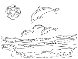 Coloring is a great activity for kids. Free Printable Dolphin Coloring Pages For Kids