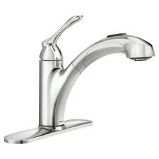 Moen Banbury Single Handle Pull Out Sprayer Kitchen Faucet With Power Clean In Chrome 87017 The Home Depot Moen Kitchen Faucet Single Handle Kitchen Faucet Kitchen Faucet