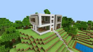 Having a stunning look with a modern design between the beach created by radicalshermhed. Mcpe Bedrock Modern House V2 Creative Maps Mcbedrock Forum