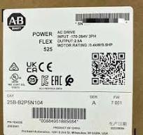 New Allen-Bradley 25B-B2P5N104 SER A PowerFlex 525 AC Drive 240V 0.4kW  0.5HP | eBay