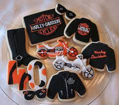 Harley Davidson Cookies Fancy Cookies Cookie Decorating Sugar Cookies